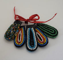 Load image into Gallery viewer, Beaded Key Rings set of 5
