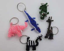 Load image into Gallery viewer, Beaded Animal Key Rings set of 5
