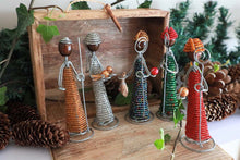 Load image into Gallery viewer, Nativity Set - beaded Christmas figures with box
