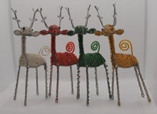 Load image into Gallery viewer, Beaded Reindeer set of 4
